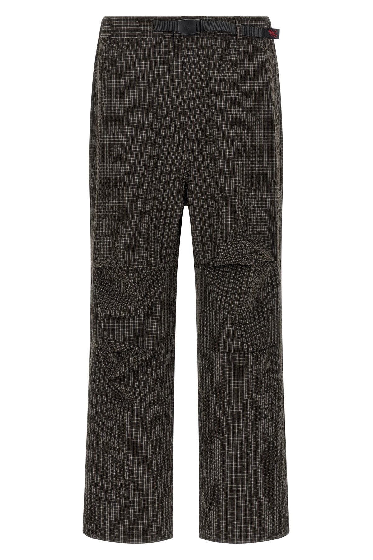 northside plaid checked polyester seersucker fabric pants
