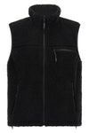reversible sherpa vest in hard-haired sherpa fleece and high-intensity ripstop