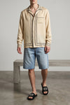tone-on-tone dg monogram print silk twill shirt