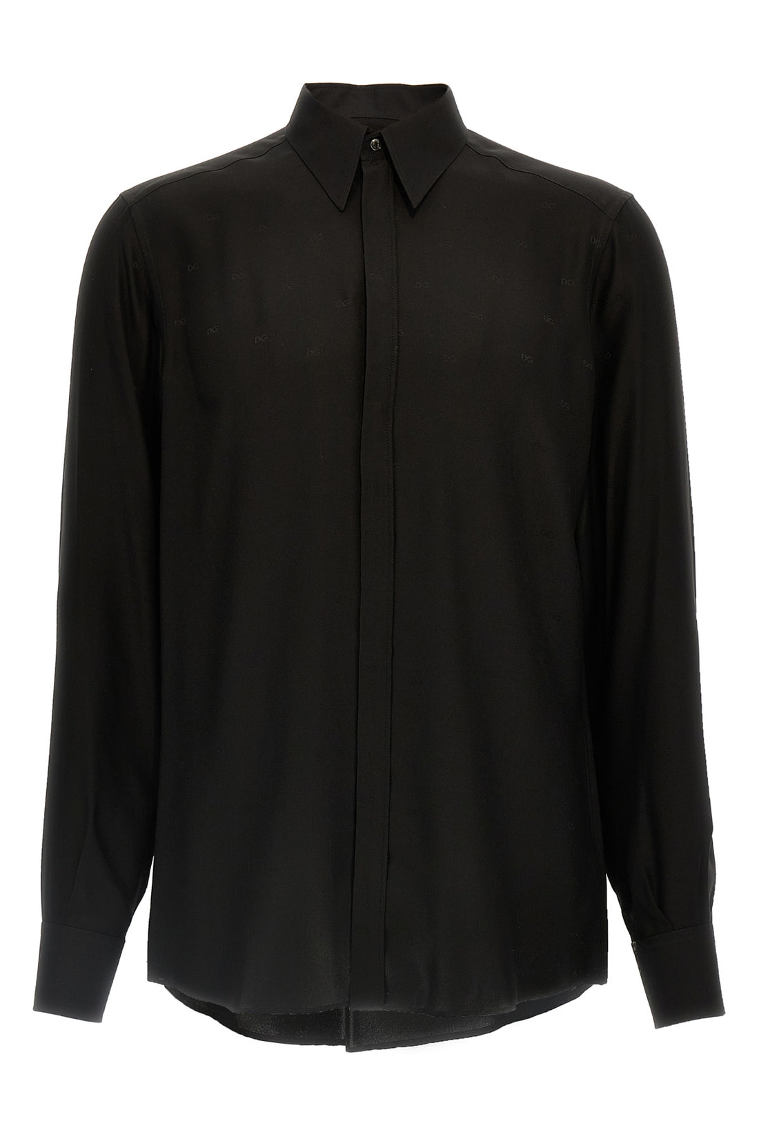 DOLCE &amp; GABBANA 41 cm martini crepe de chine silk shirt