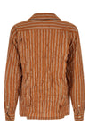 vanity cotton and silk blend canvas shirt froissé patterned in pajamas