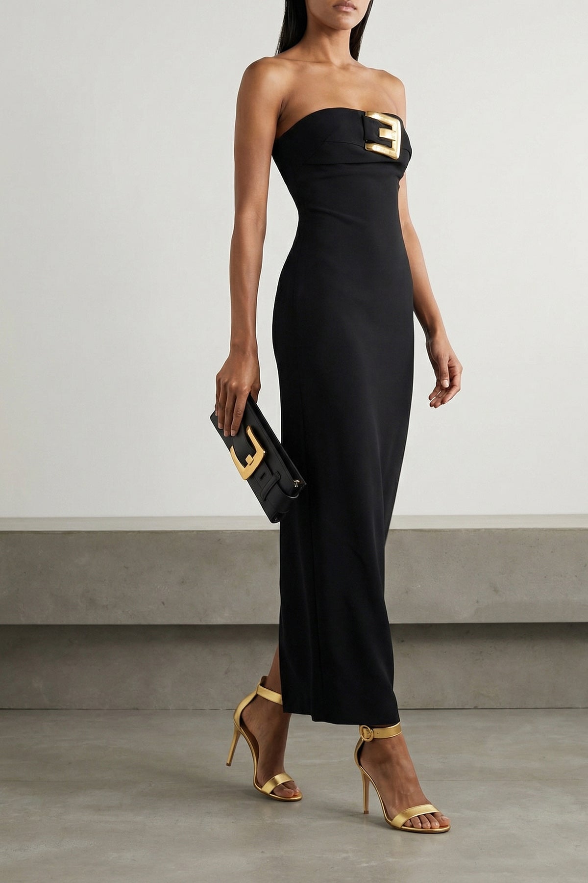 portofino metallic nappa leather sandals