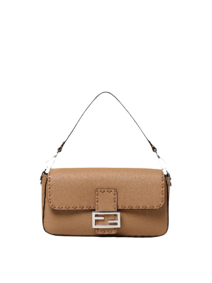 FF Baguette Leather Shoulder Bag