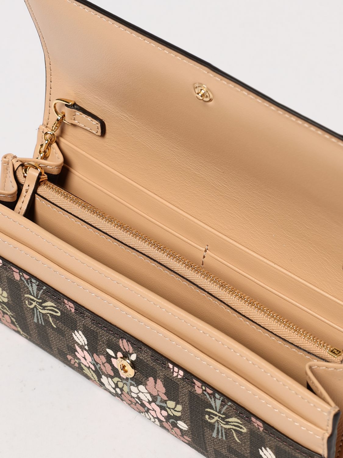 FF Floral Continental Chain Wallet