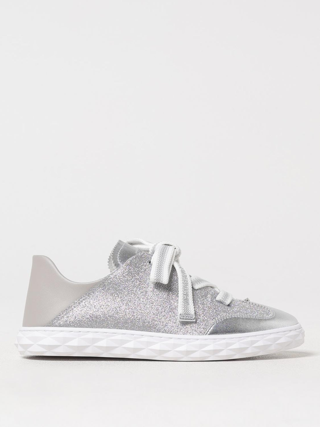 jimmy-choo-woman-s-sneakers-diamondlightflexfqjk-silver-coloured