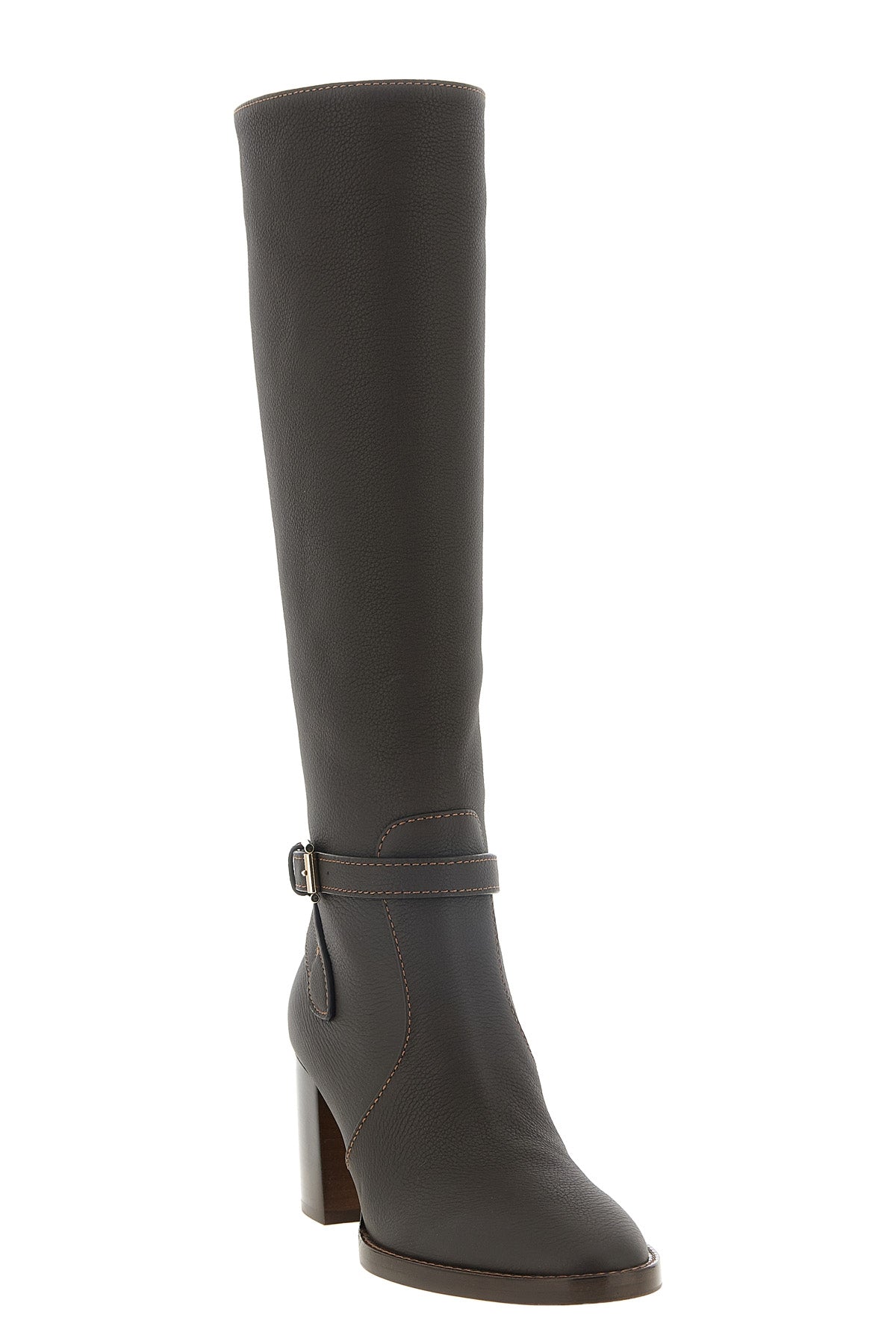 the gianvito rossi luxor high boot is made of fine hammered calf leather in th