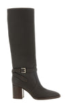 the gianvito rossi luxor high boot is made of fine hammered calf leather in th