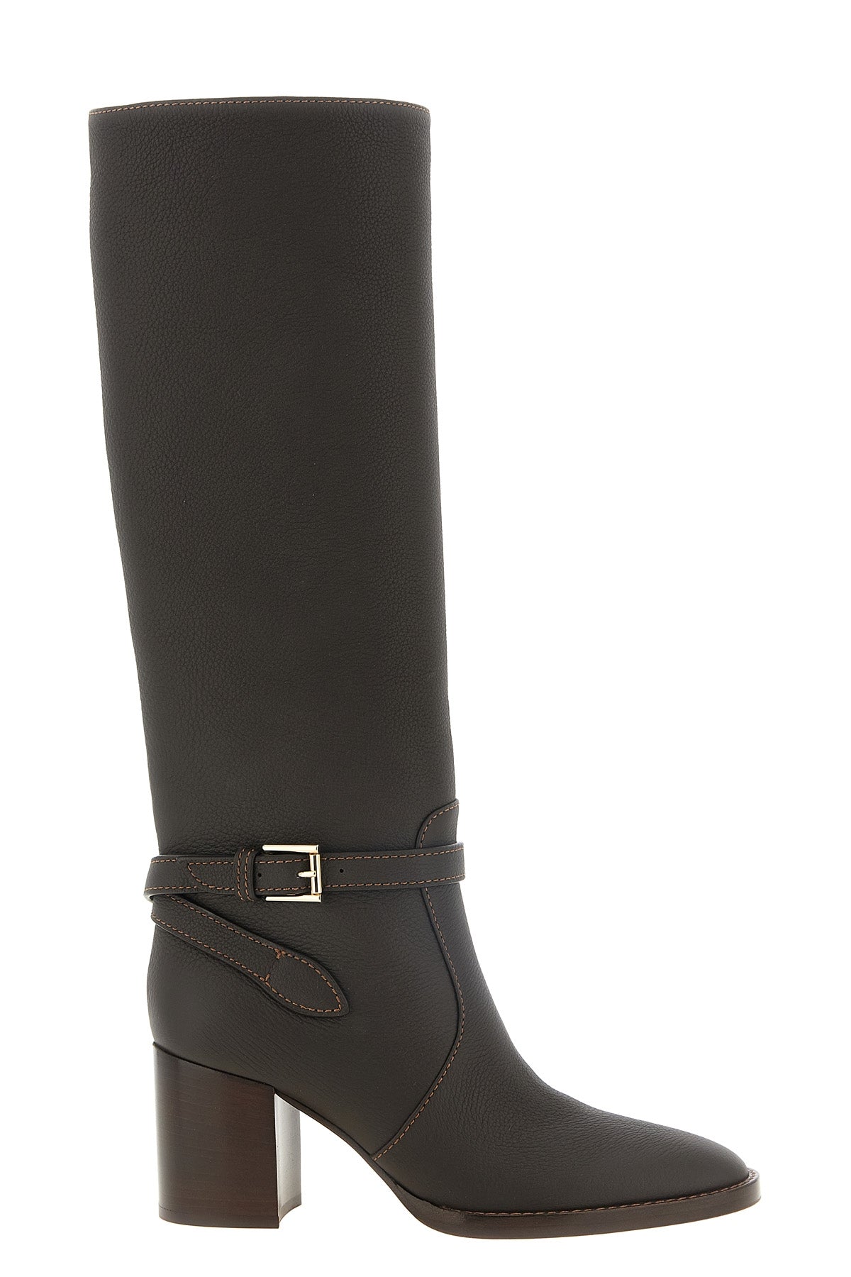 the gianvito rossi luxor high boot is made of fine hammered calf leather in th