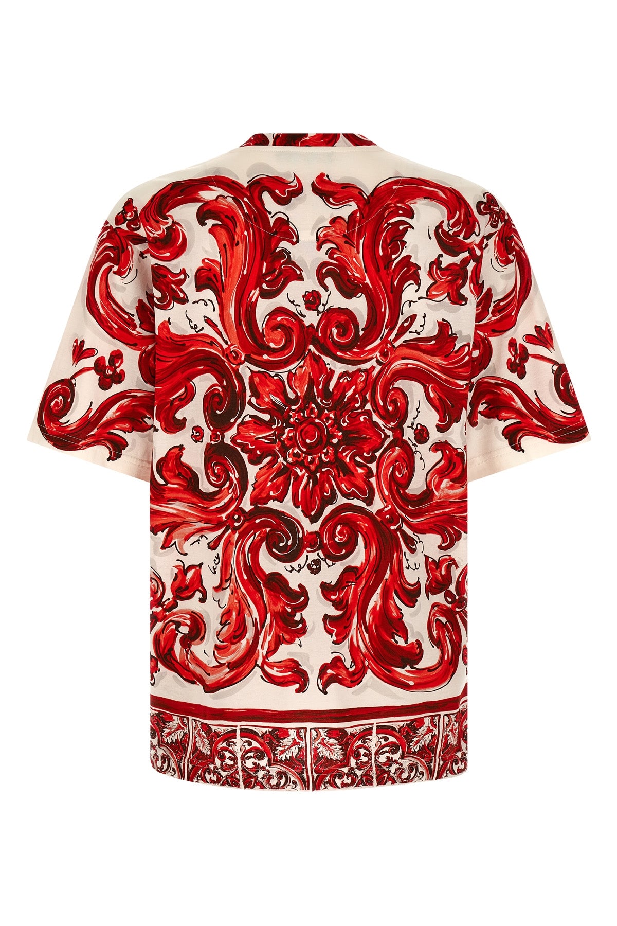 maiolica print cotton jersey t-shirt