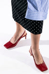 ric leather slingbacks