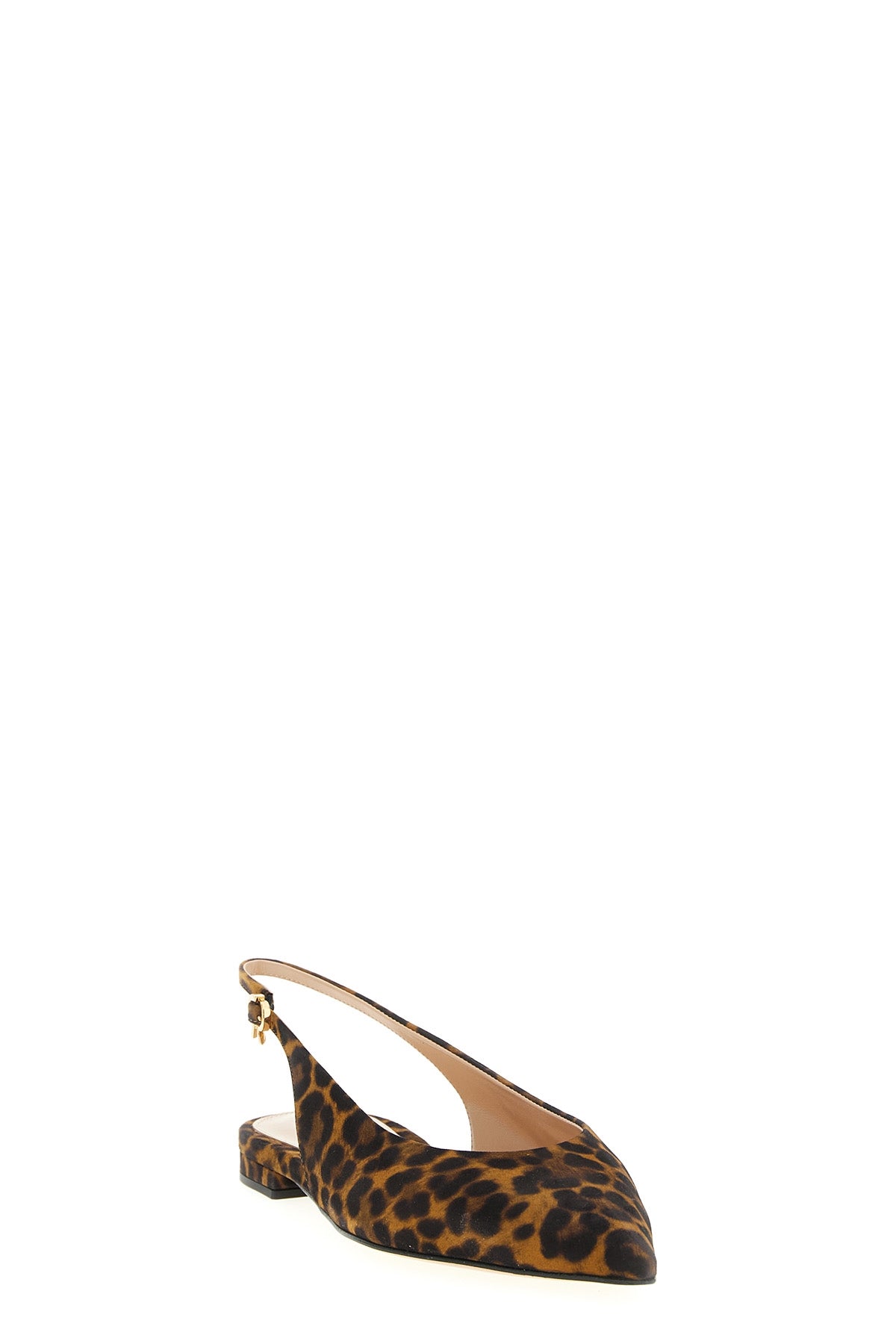 robbie slingbacks in animal print suede