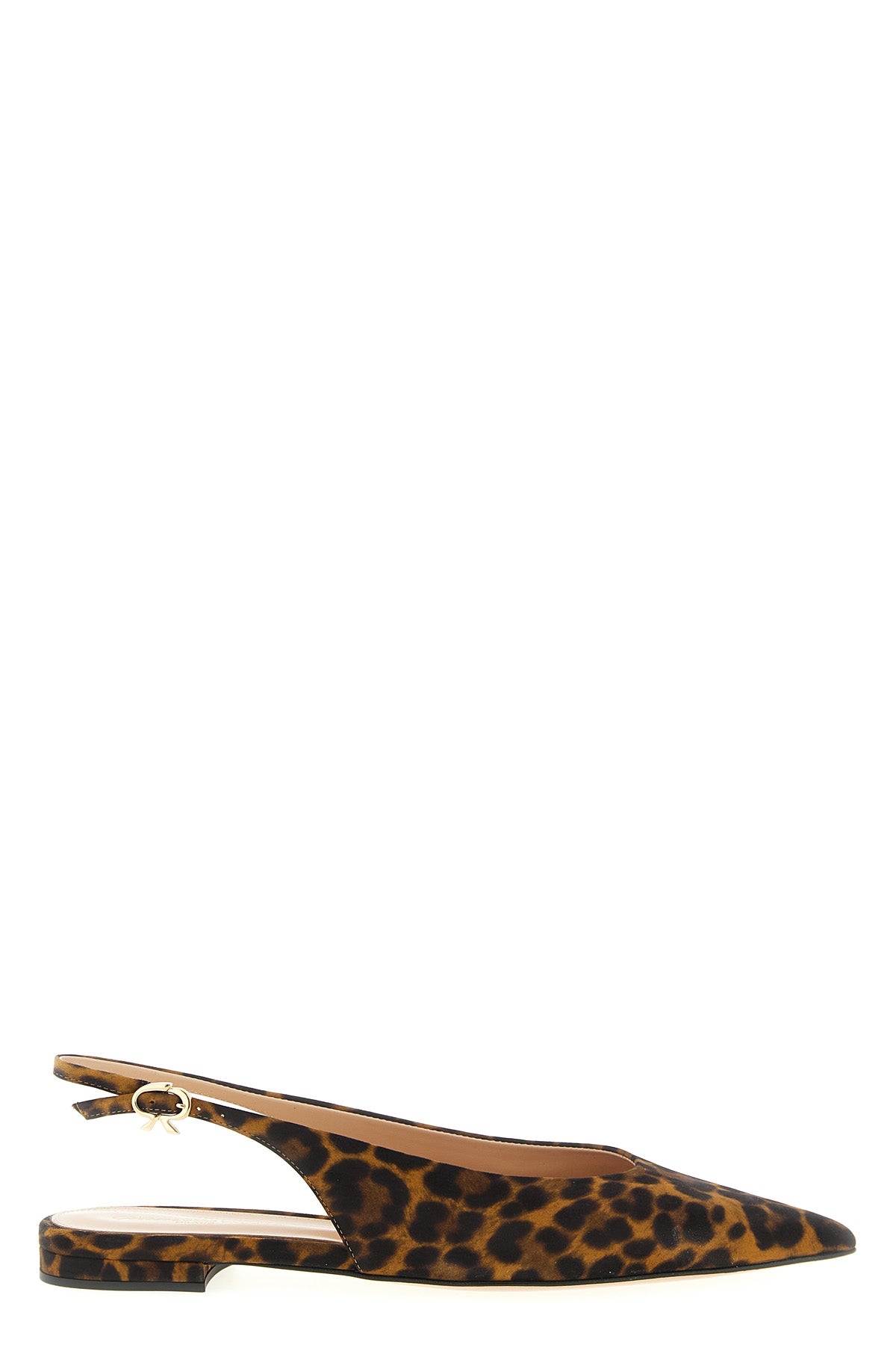 robbie slingbacks in animal print suede