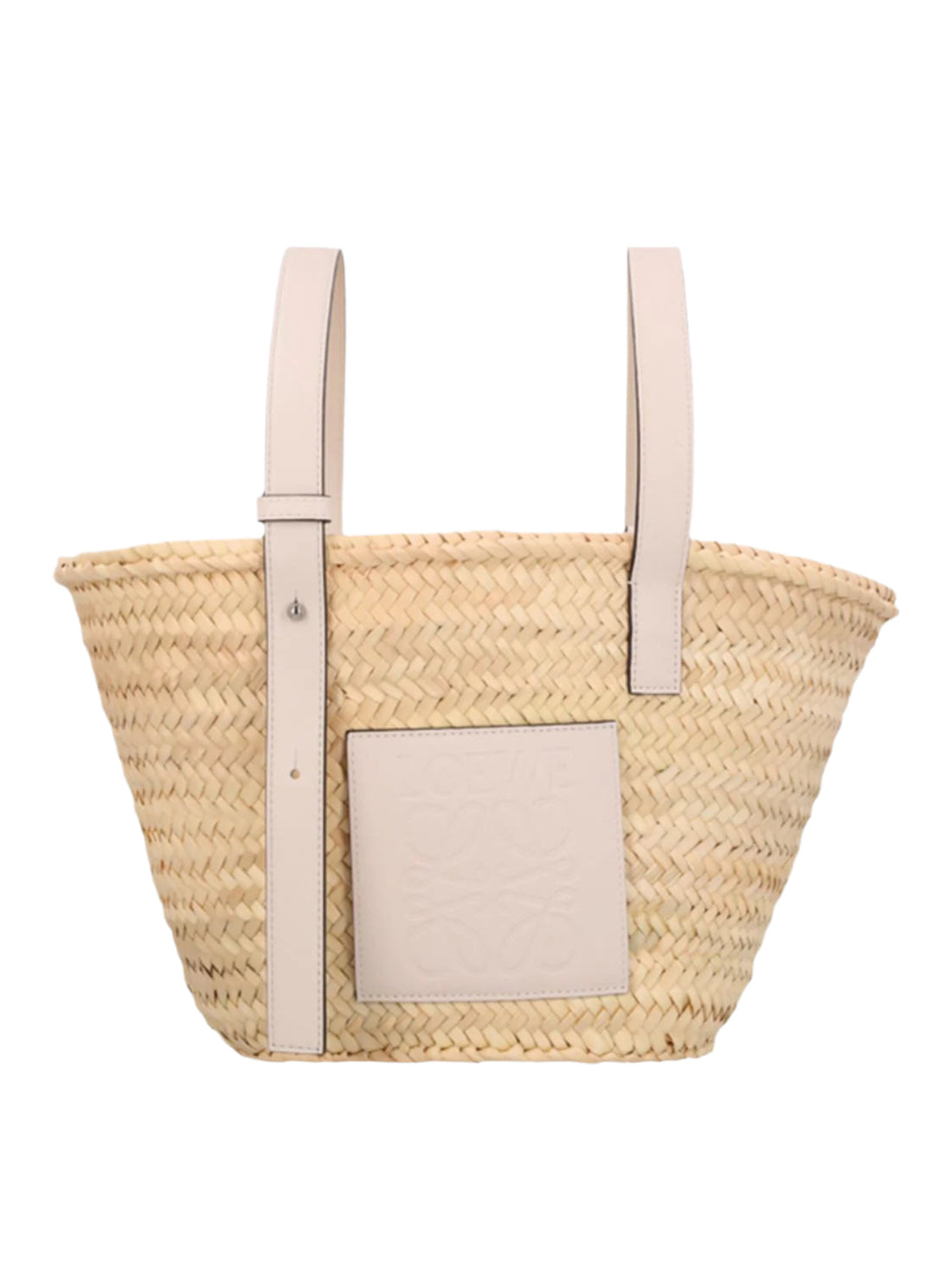 LOEWE Medium Raffia Basket Tote – Beige