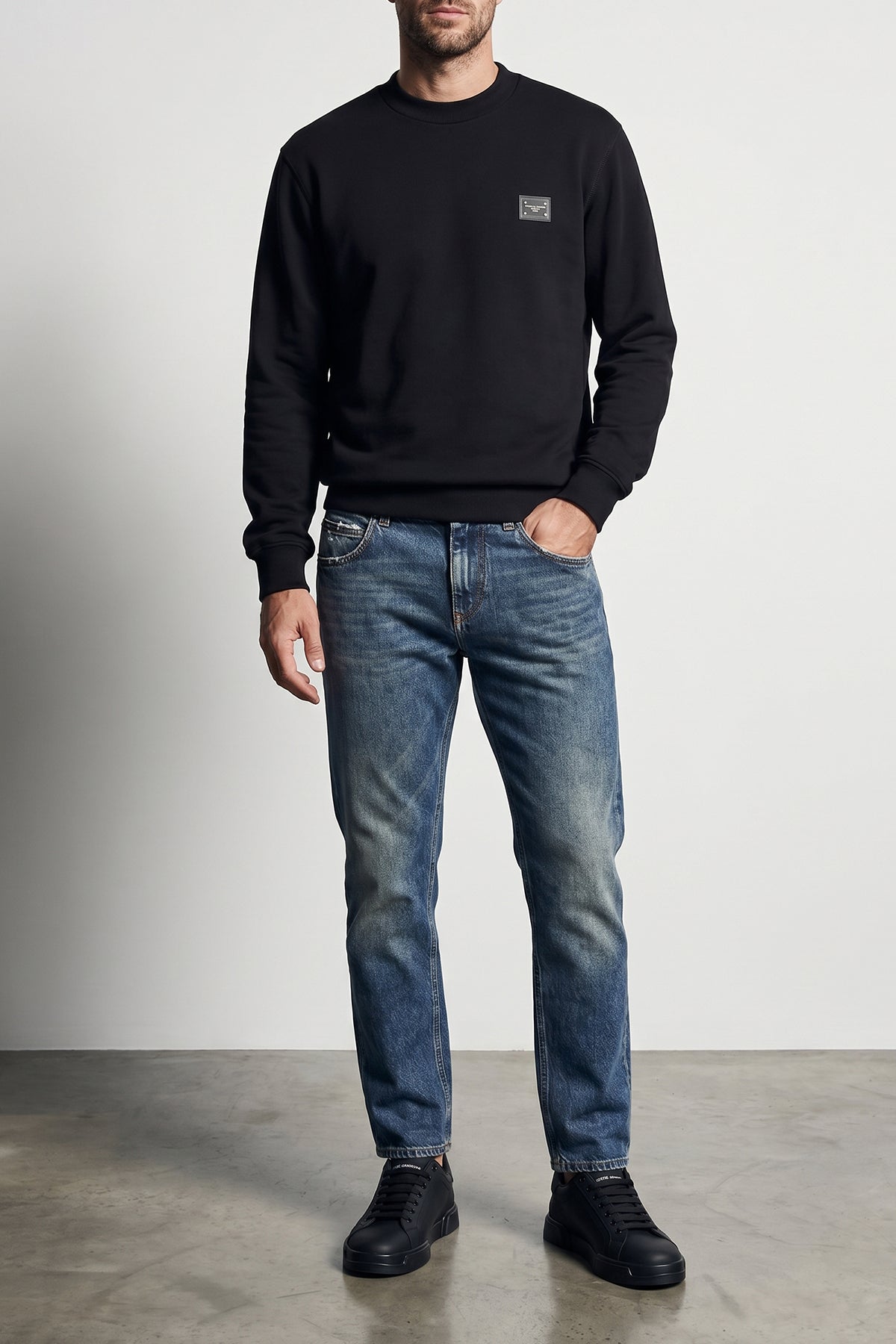 brushed cotton sweatshirt