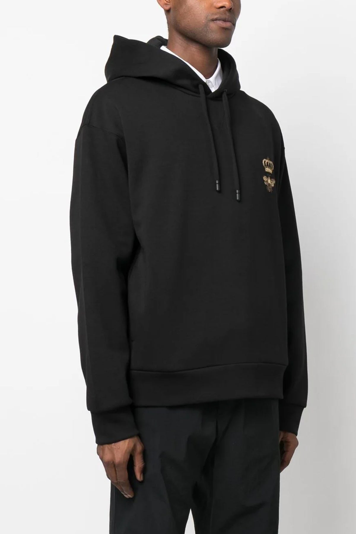 black sicily cotton hoodie