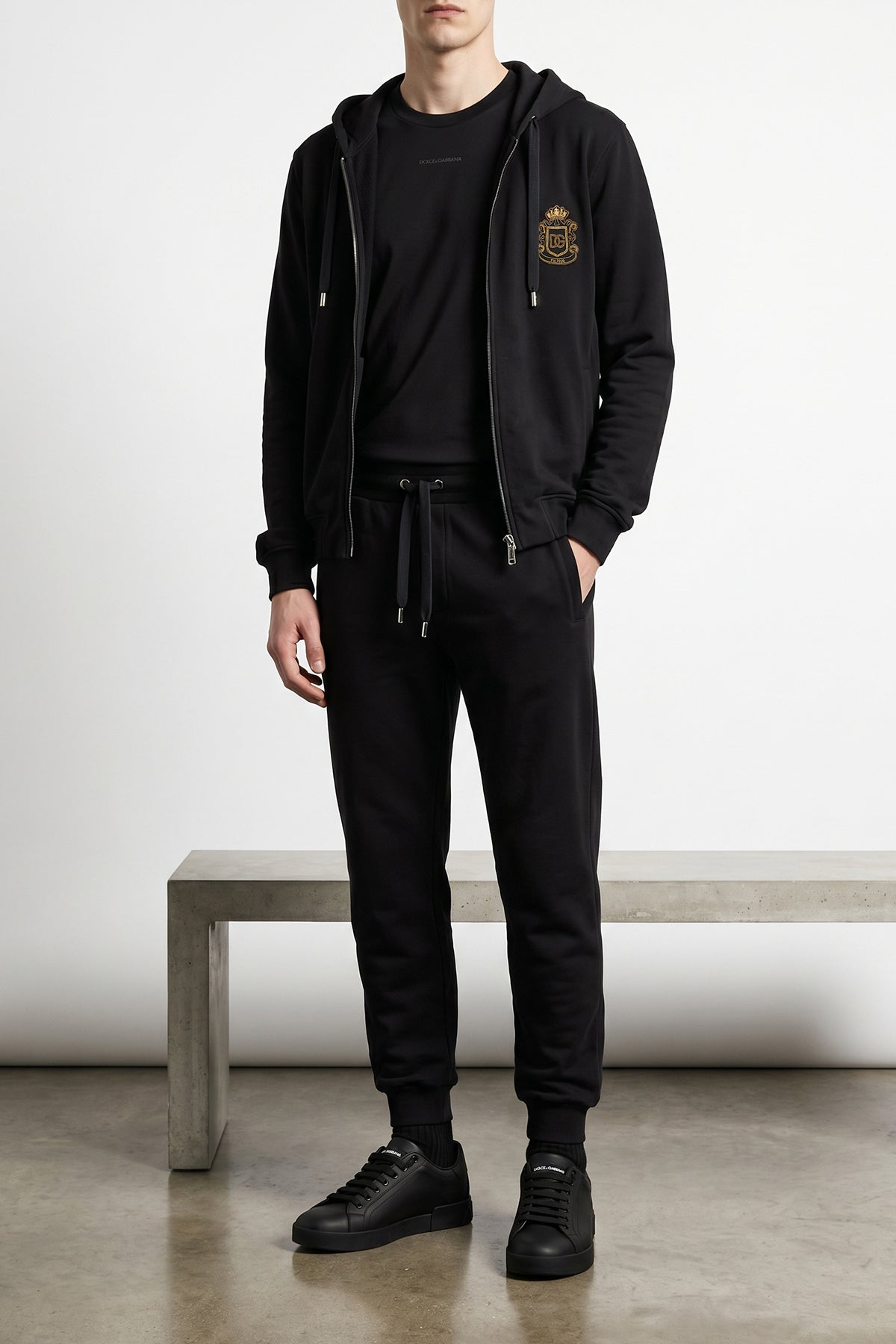 gauze cotton hoodie