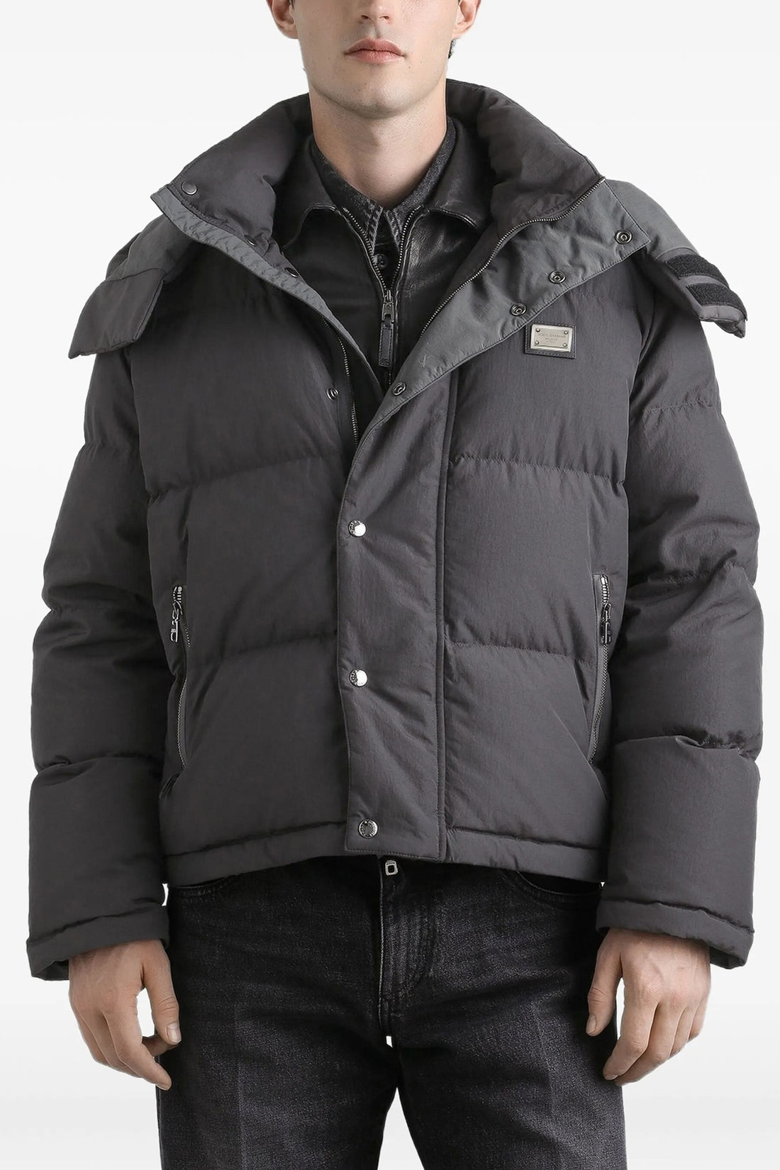 DOLCE &amp; GABBANA 48 quilted and padded synthetic fabric down jacket