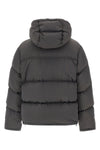 quilted and padded synthetic fabric down jacket