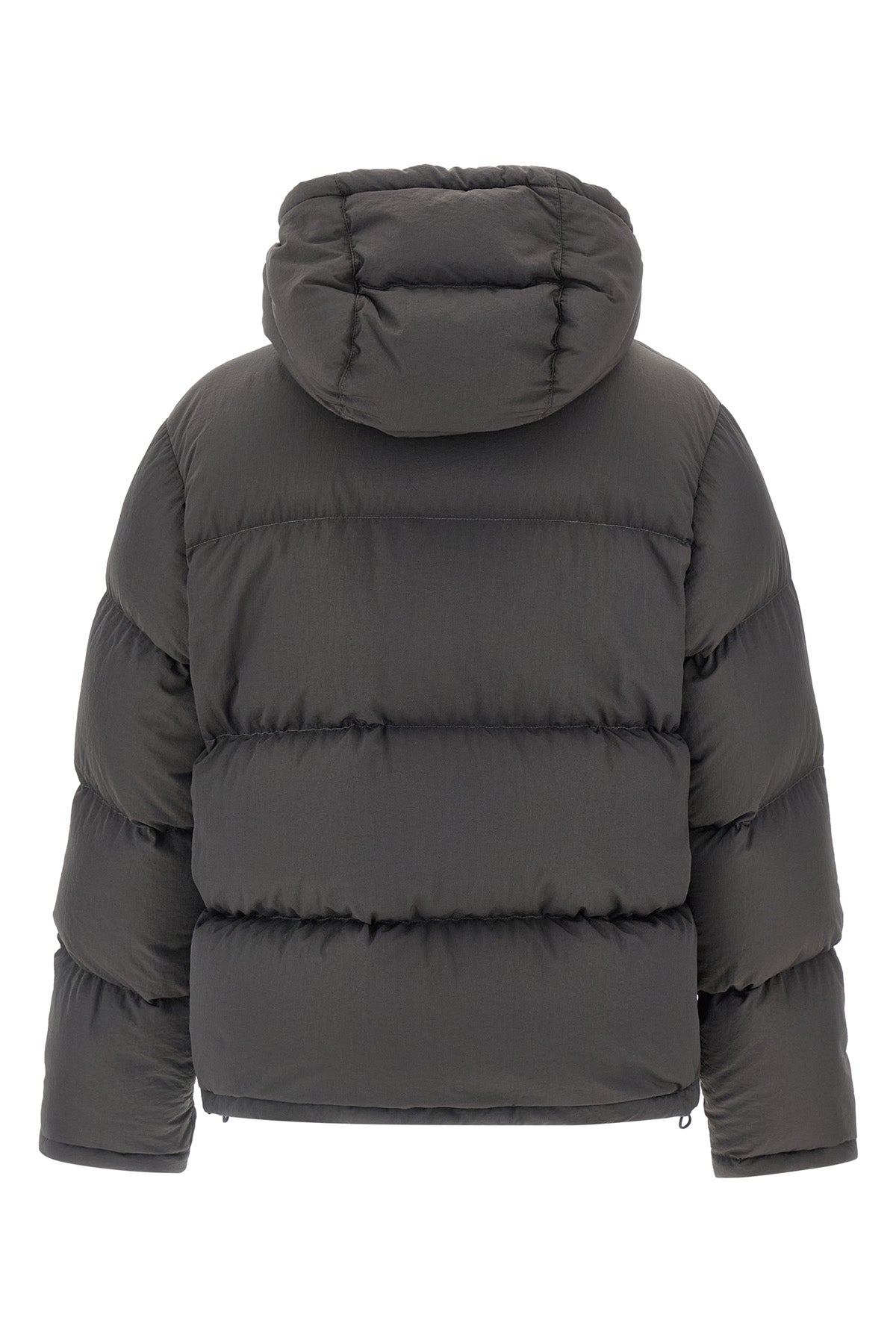 quilted and padded synthetic fabric down jacket