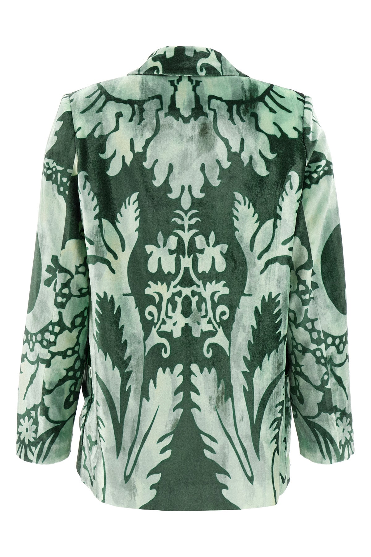 mereope all-over double-breasted velvet blazer