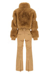 the goldbergh lieke ski suit redefines alpine clothing through a hybrid camel
