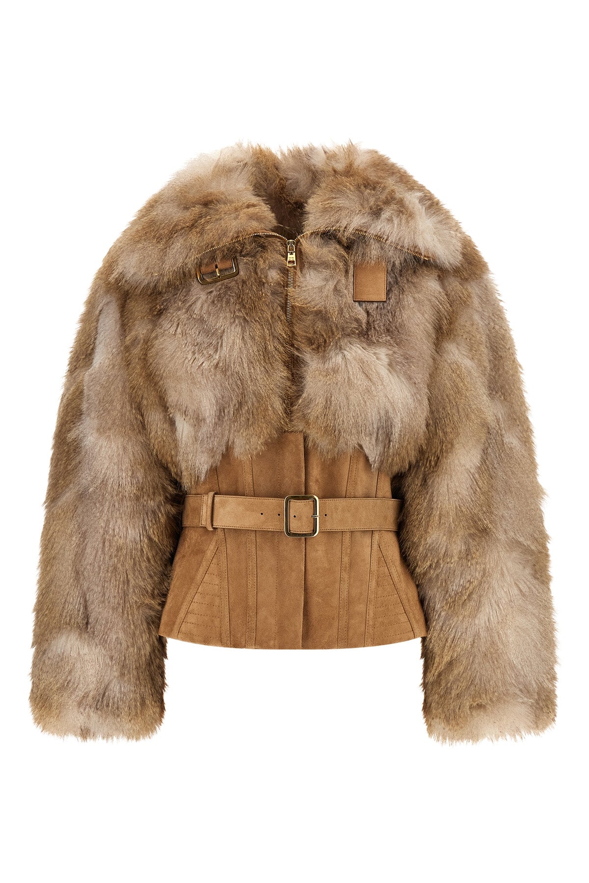 the elisabetta franchi jacket redefines the volumes of outerwear through a sophi