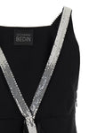 viscose blend mini dress