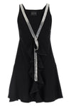 viscose blend mini dress