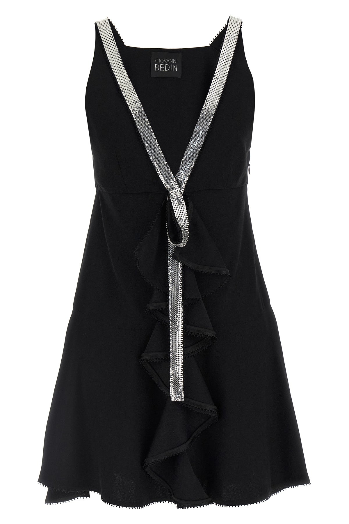 viscose blend mini dress