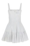 cotton blend mini dress