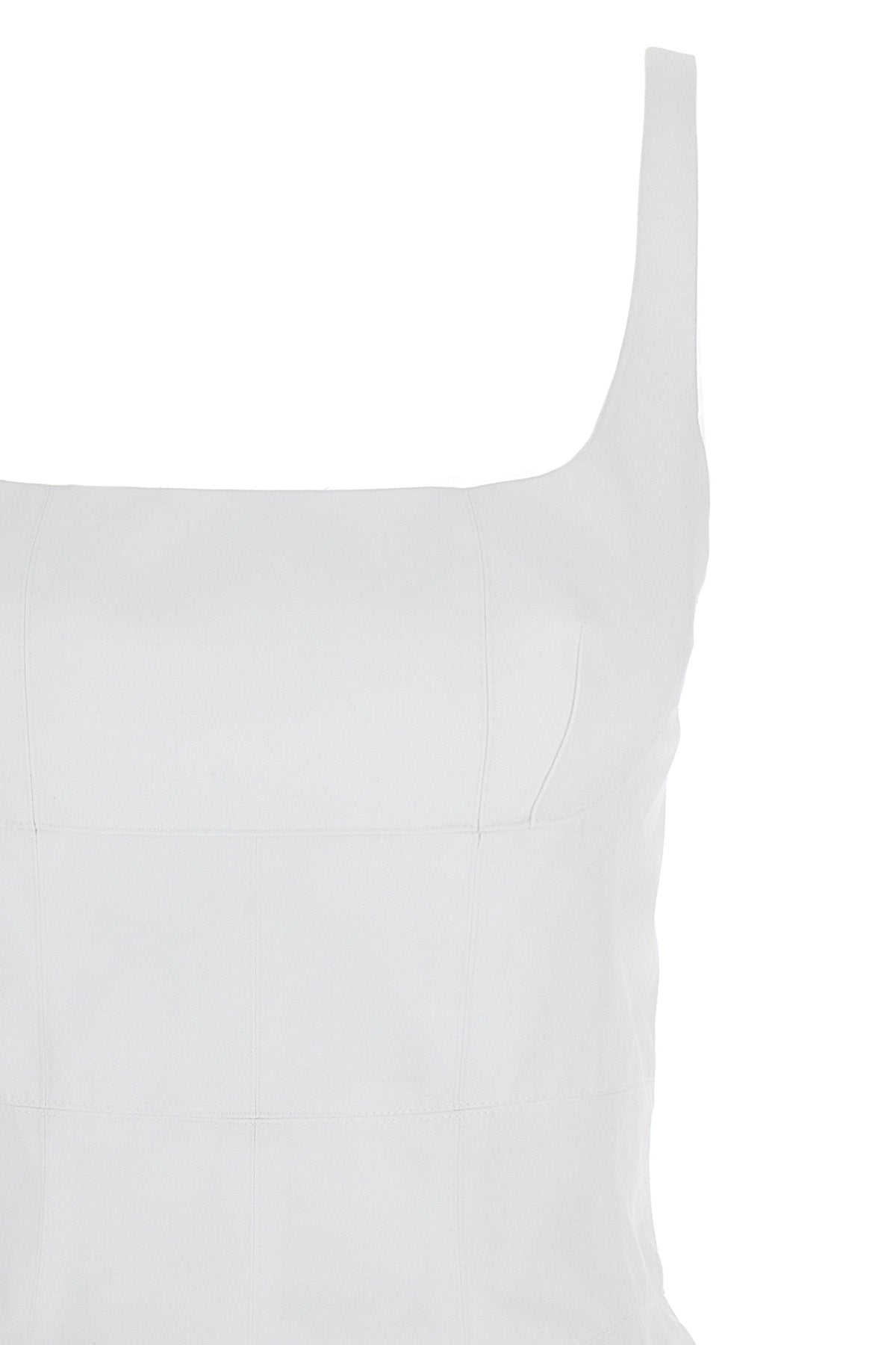 cotton blend mini dress