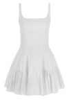 cotton blend mini dress