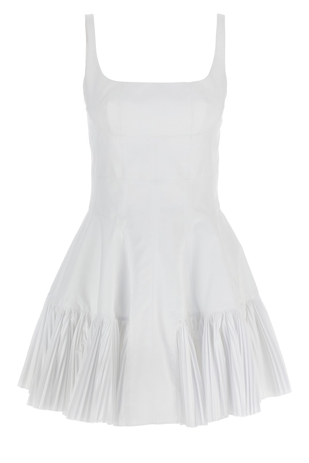 cotton blend mini dress