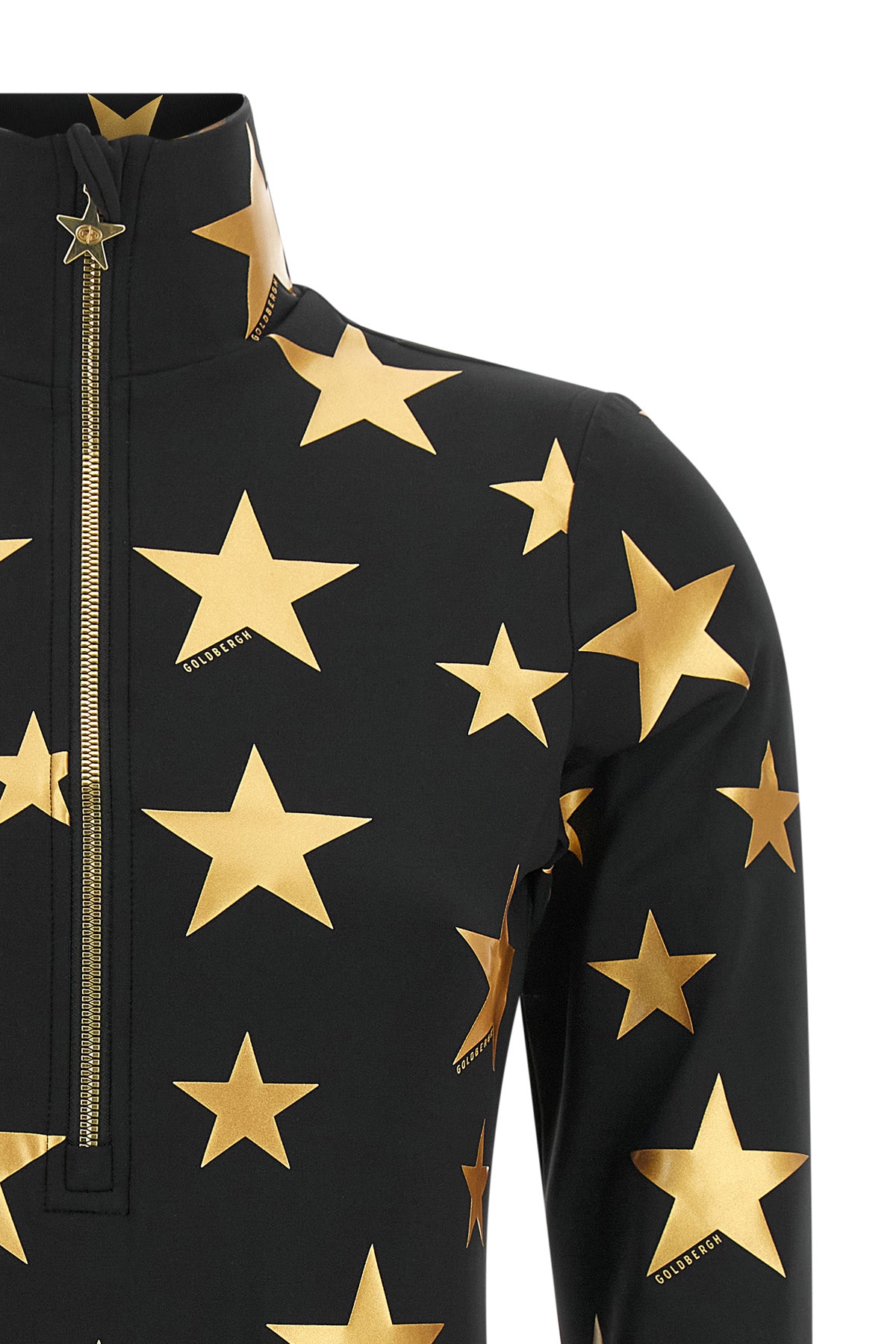 the goldbergh emiri ski bodysuit defines a tight silhouette through a powerstr