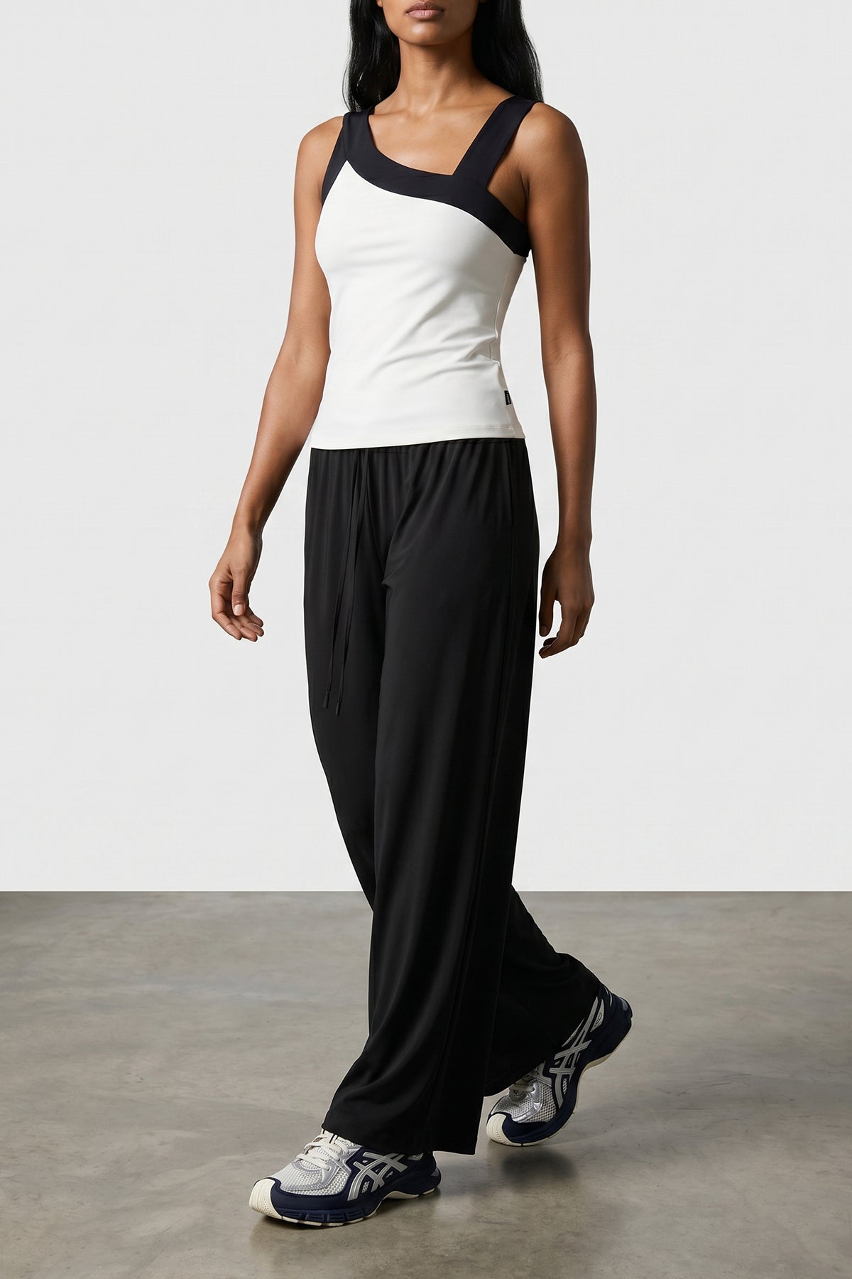 sierra tank top - active line in interlock powerstretch fabric
