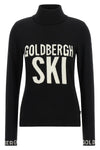 the goldbergh hoi turtleneck sweater redefines winter wear through a tight sil