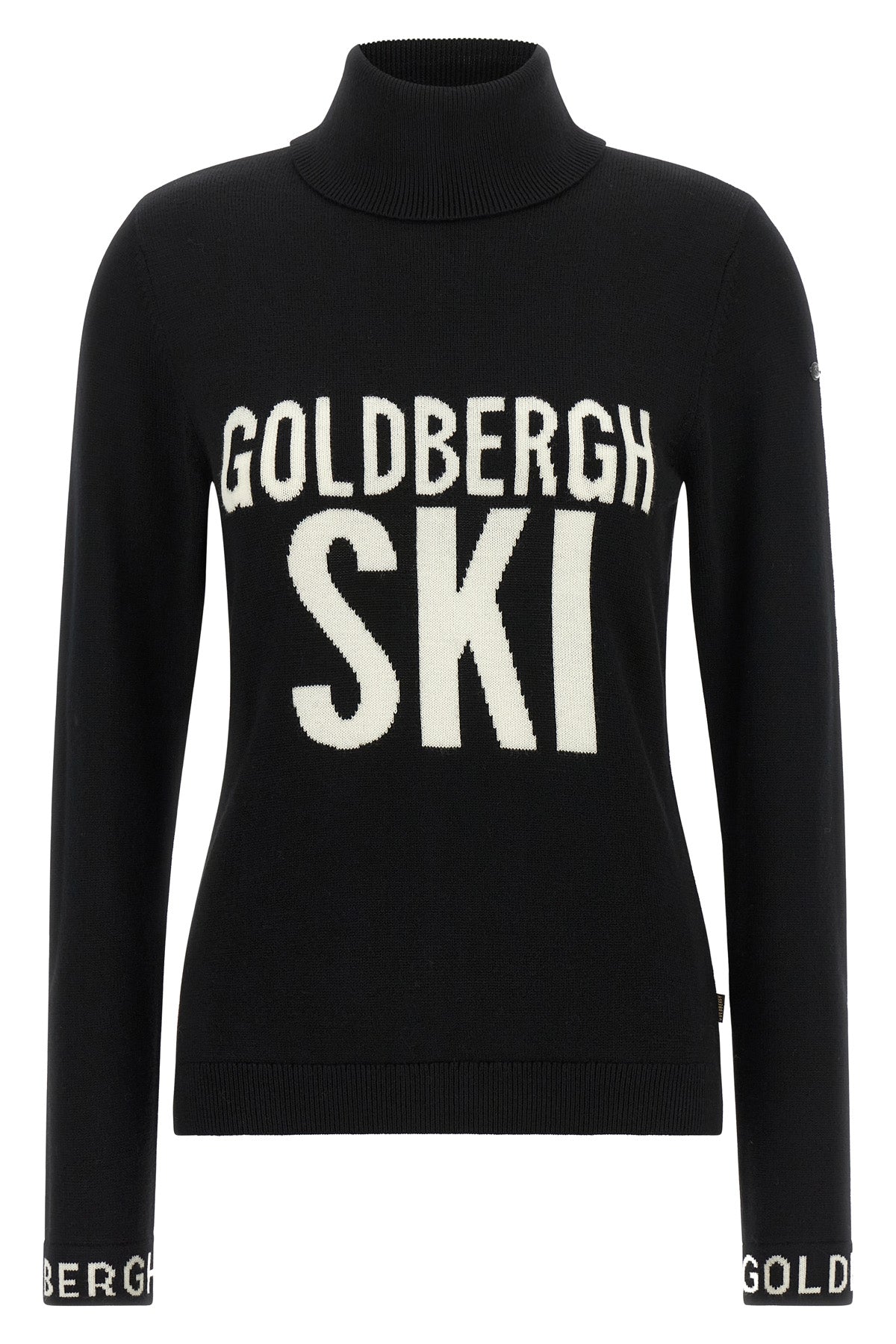 the goldbergh hoi turtleneck sweater redefines winter wear through a tight sil