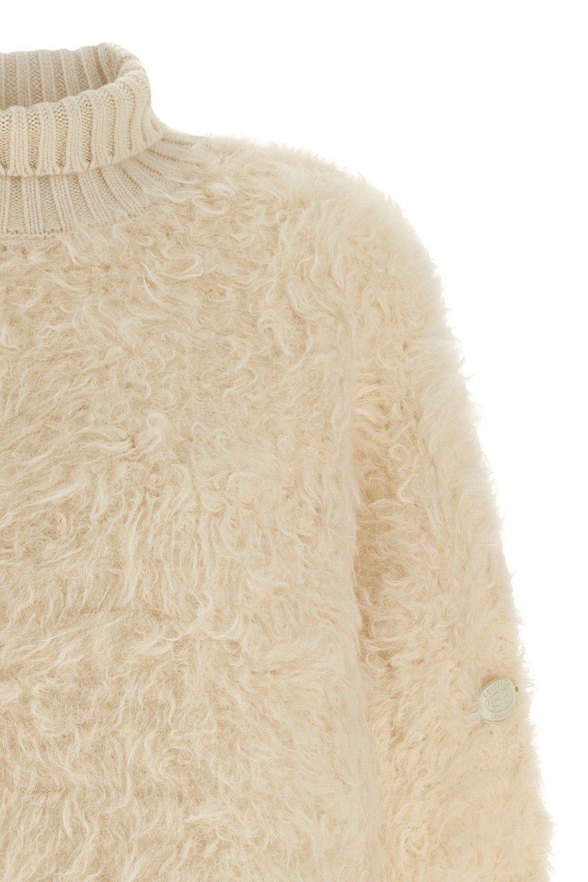 bolleta turtleneck sweater in a long-haired alpaca blend