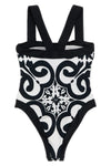 costella quick-drying powerstretch jersey one-piece swimsuit