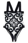costella quick-drying powerstretch jersey one-piece swimsuit