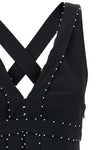 silk blend mini dress