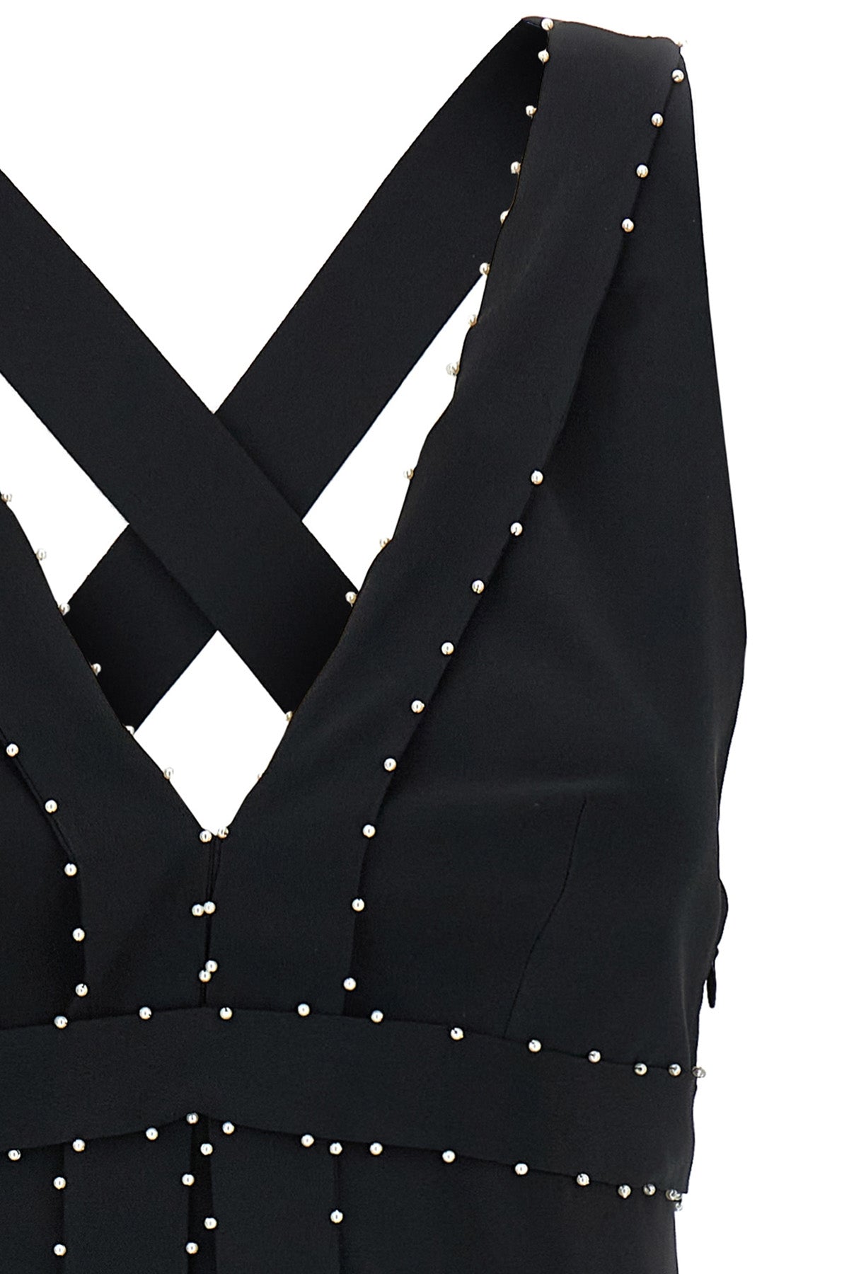 silk blend mini dress