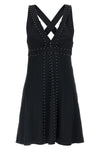 silk blend mini dress