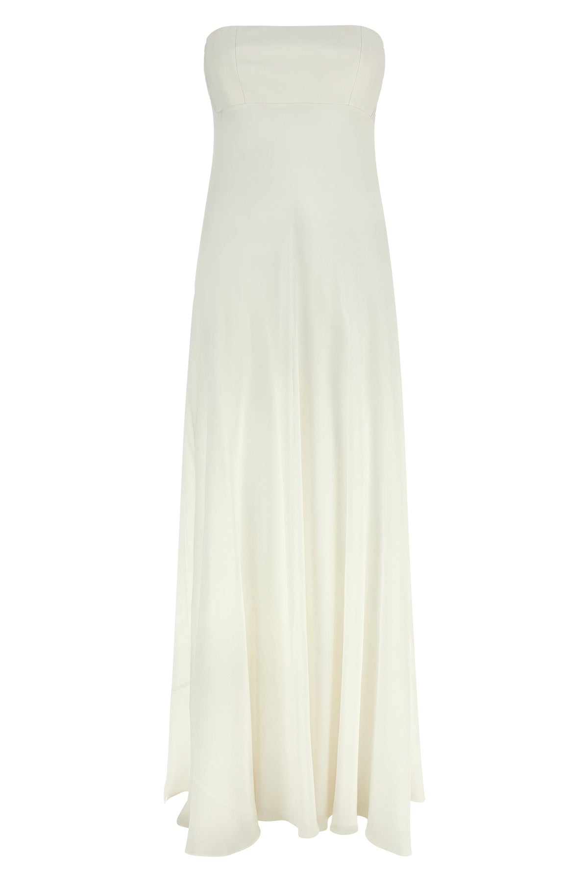 long dress in silk chiffon