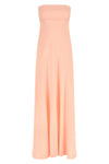 long dress in silk chiffon