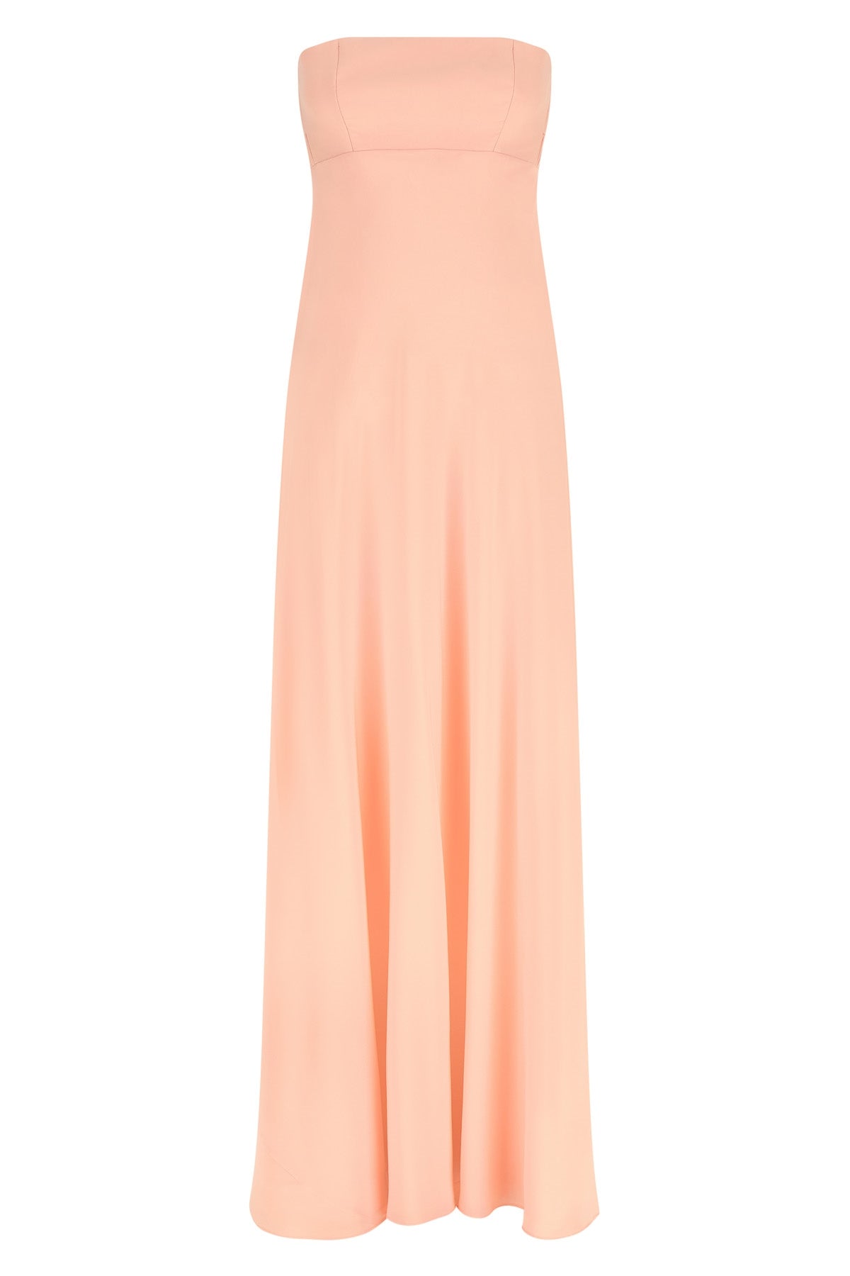 long dress in silk chiffon
