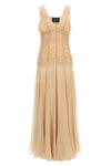 long silk chiffon dress