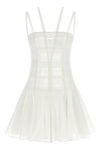 chantilly semi-transparent lace mini dress
