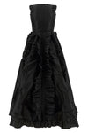 the giovanni bedin dress defines a new concept of volume through an asymmetrical