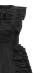 the giovanni bedin dress defines a new concept of volume through an asymmetrical